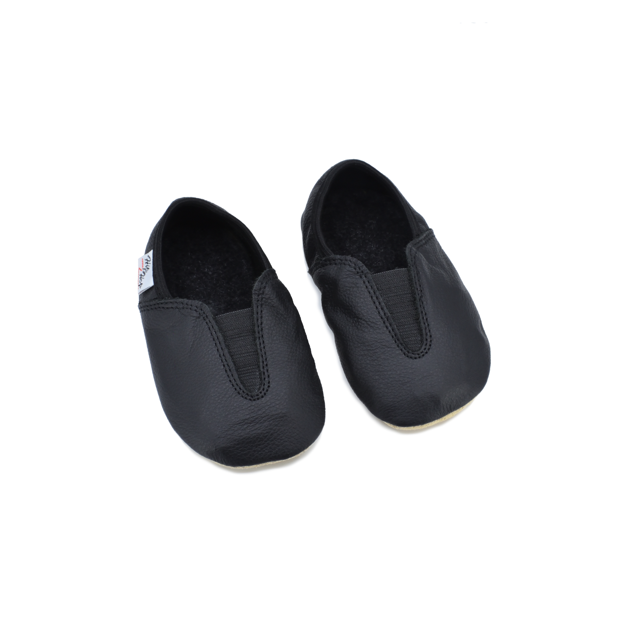 Punsa Barefoot nahast sussid lastele - mustad - Pilt 2