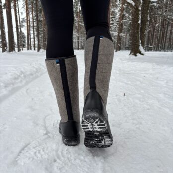 Hallid kõrged viltsaapad 9221