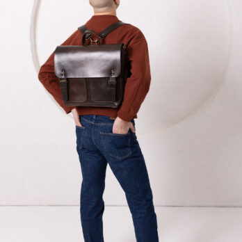 Benjamin nahast seljakott – Tumepruun