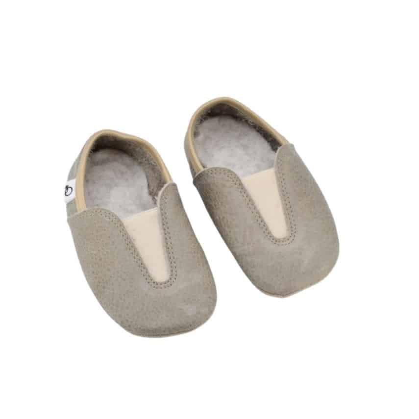 Punsa Barefoot sussid lastele - taaskasutatud nahk, hallid